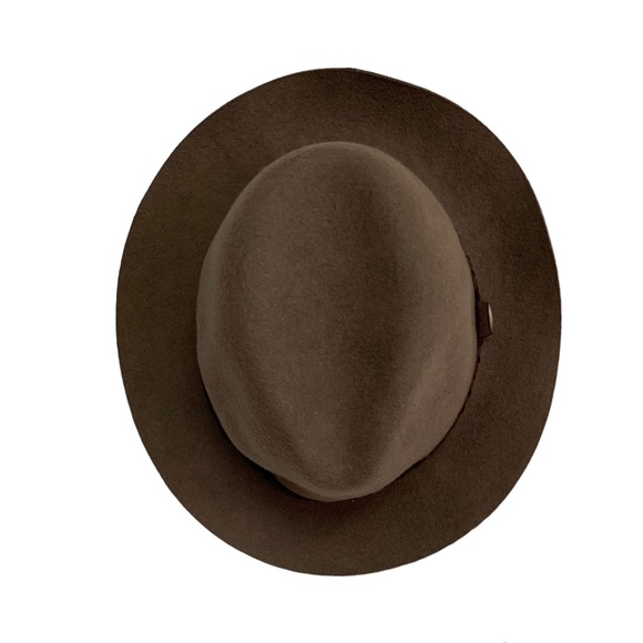 Scala Vintage Brown Wool Fedora Hat - Picture 10 of 10